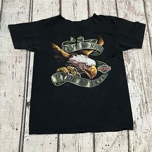 Vintage 90s Harley - Davidson Daytona Beach Florida 1992 3D Emblem tee